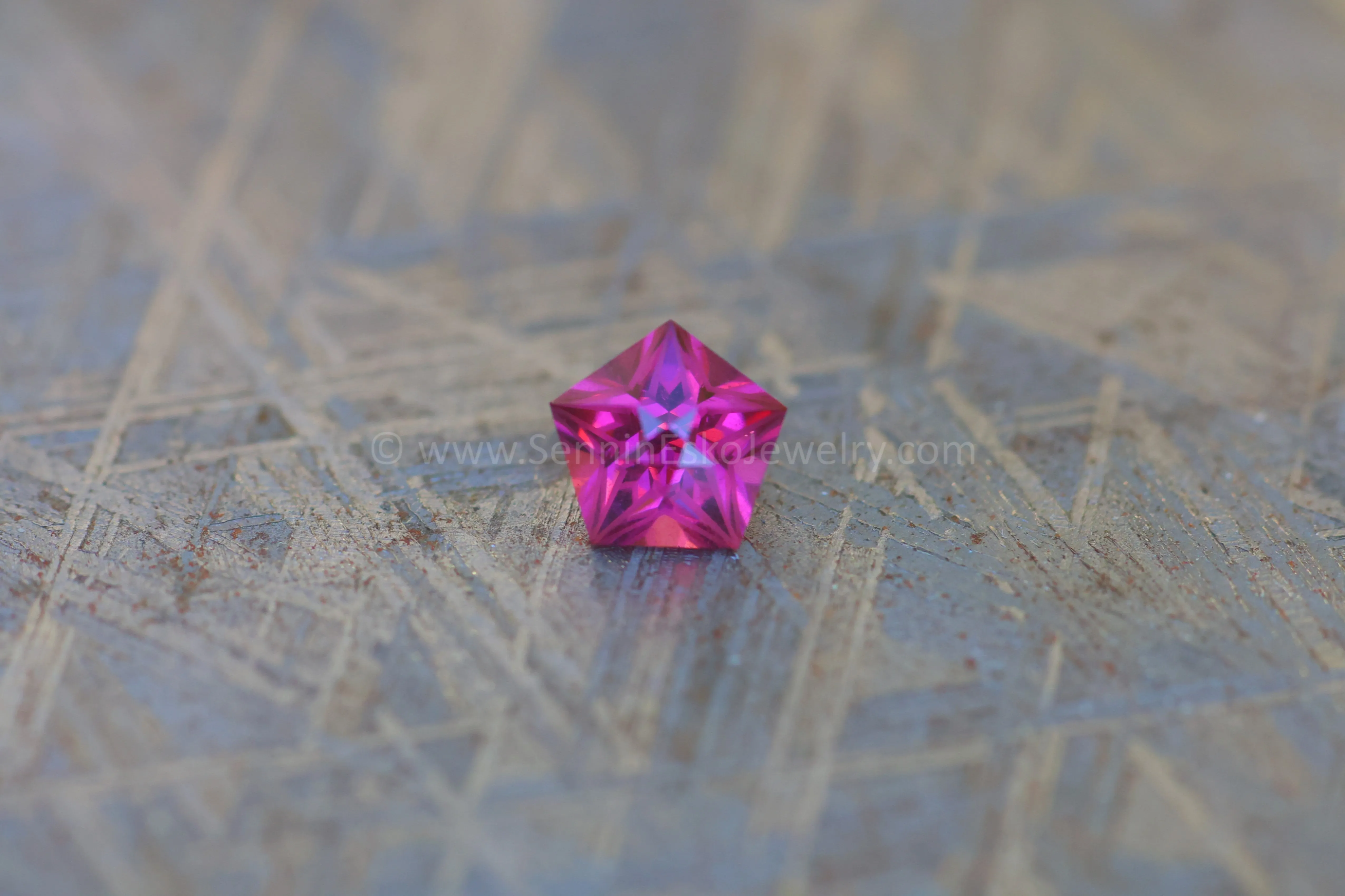 0.95 carat Star Cut Purple Garnet - 5.8mm