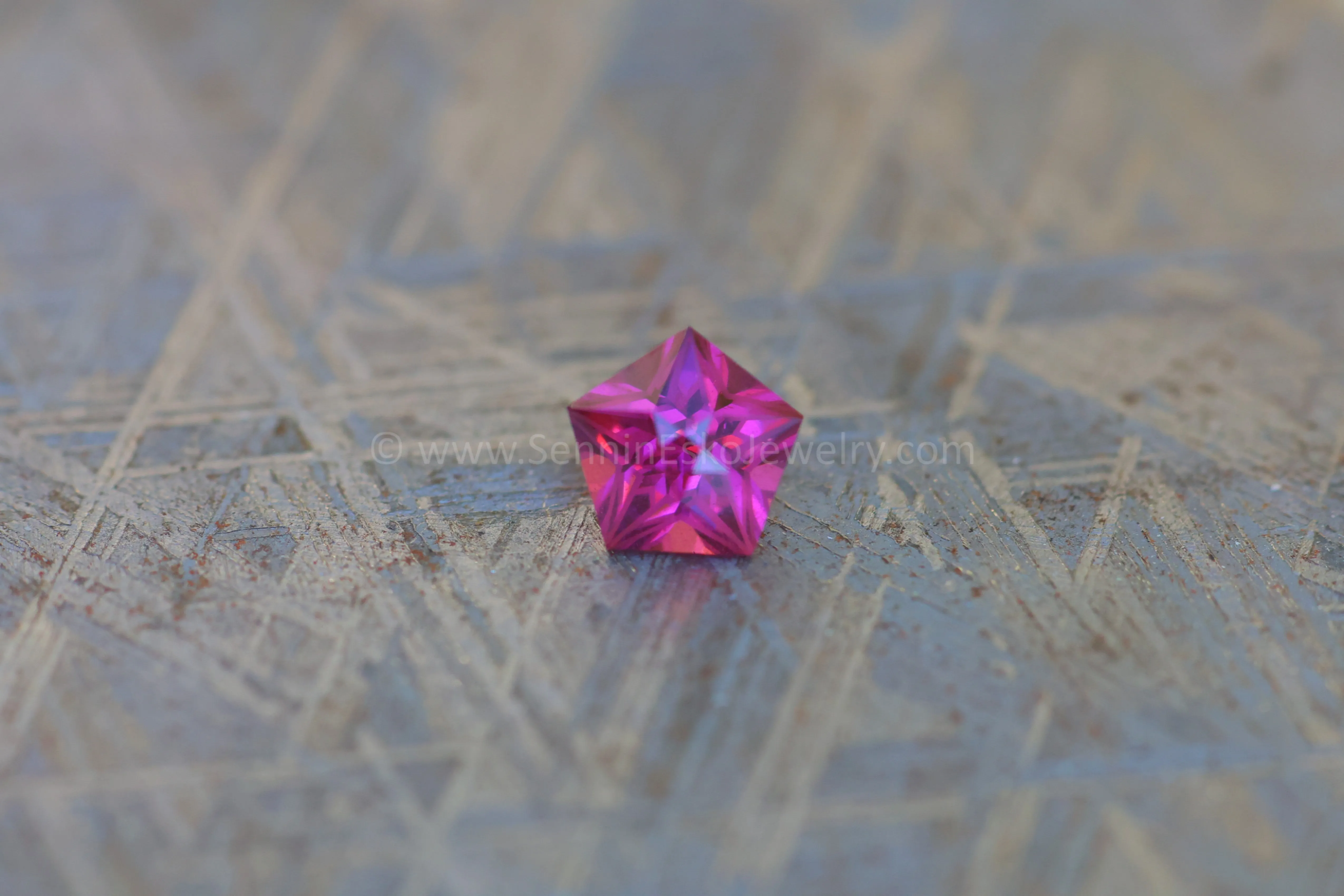 0.95 carat Star Cut Purple Garnet - 5.8mm