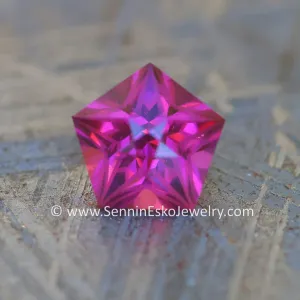 0.95 carat Star Cut Purple Garnet - 5.8mm