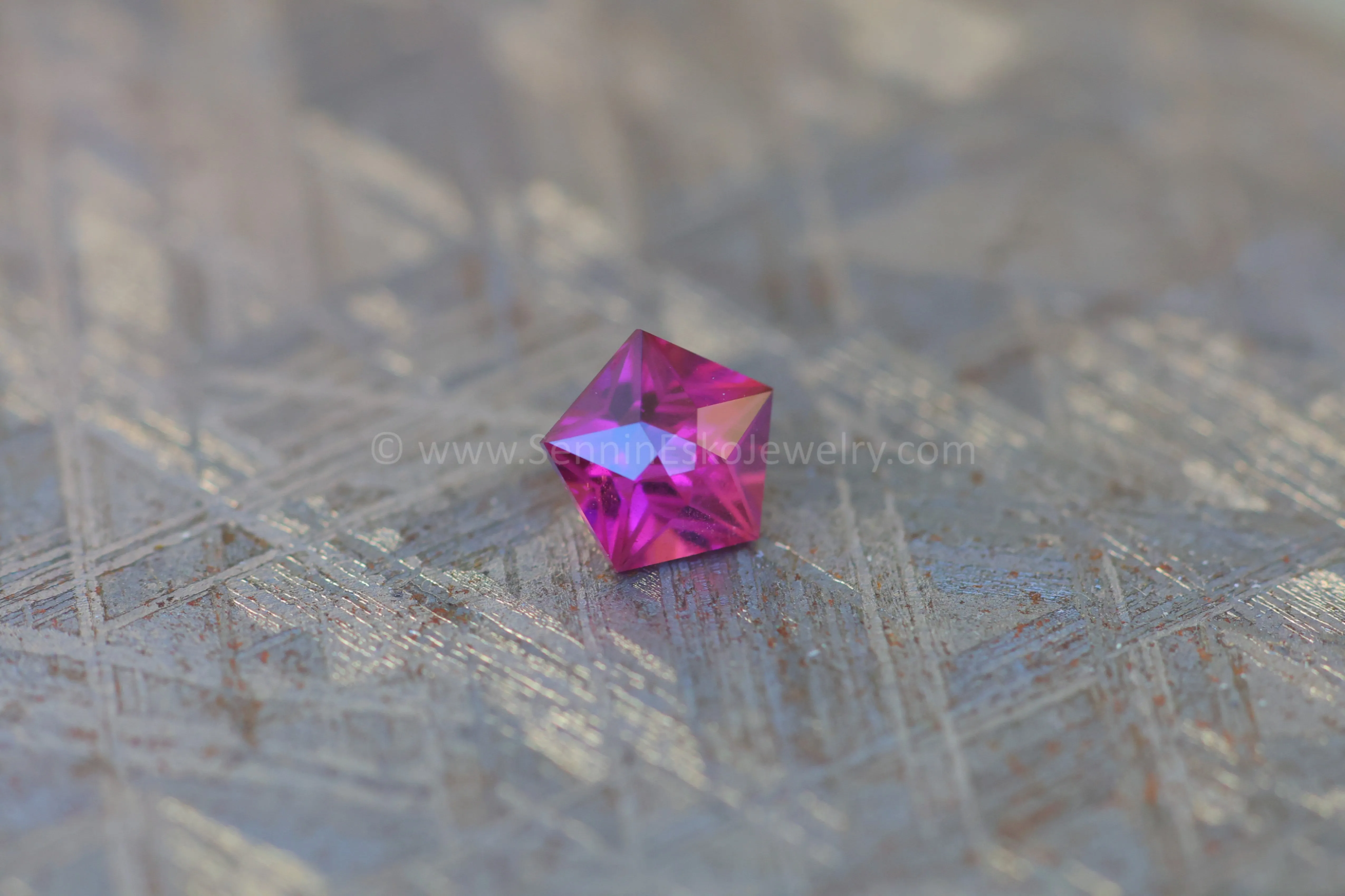 0.95 carat Star Cut Purple Garnet - 5.8mm