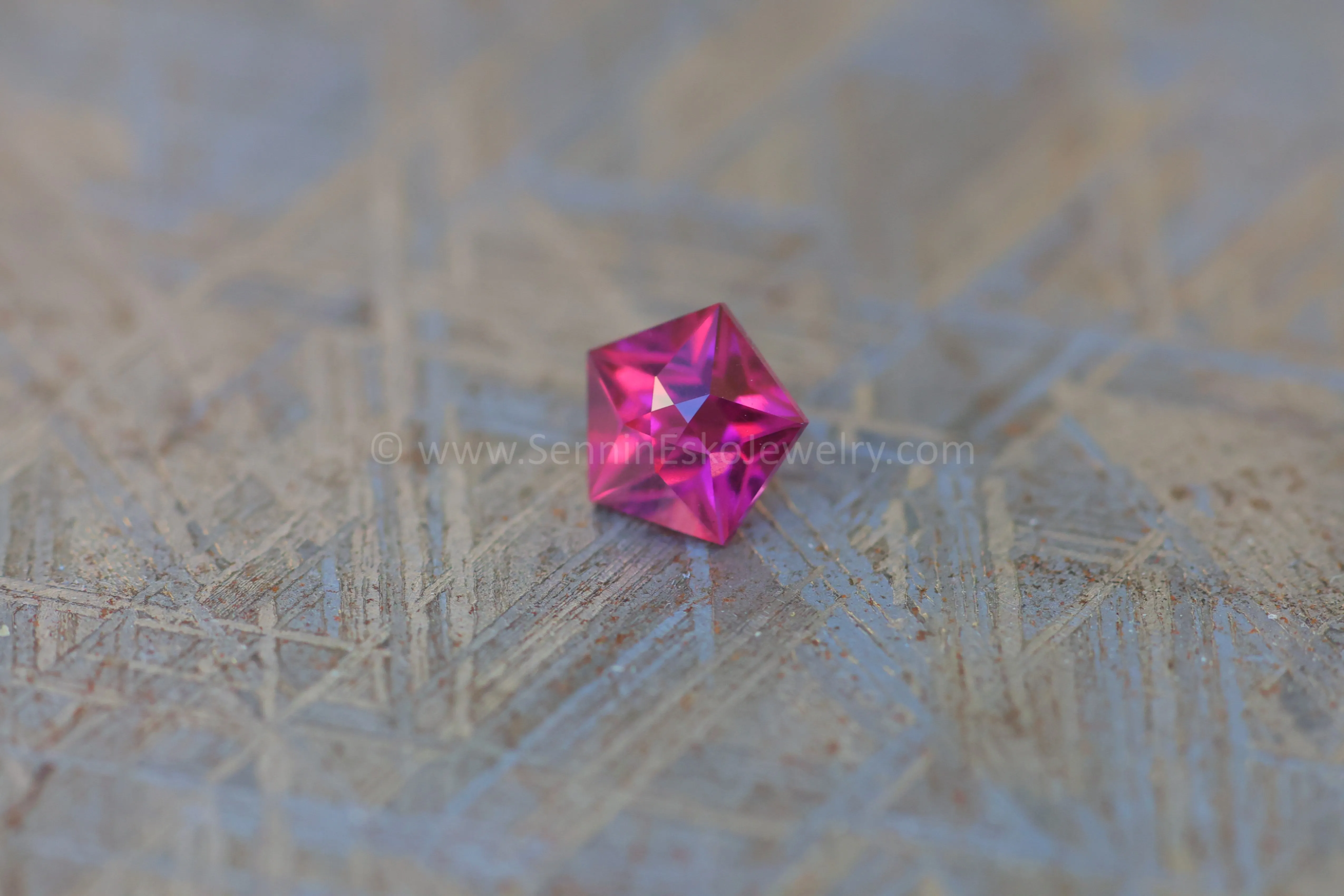 0.95 carat Star Cut Purple Garnet - 5.8mm