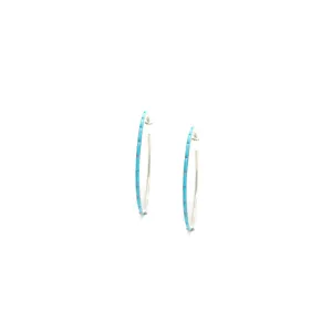 1 1/2" Turquoise Hoops