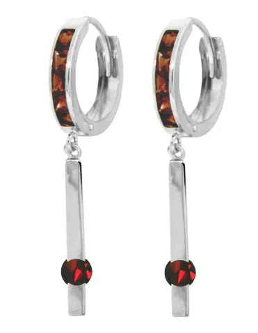 1.35 Carat 14K Solid Yellow Gold Worthwhile Garnet Earrings