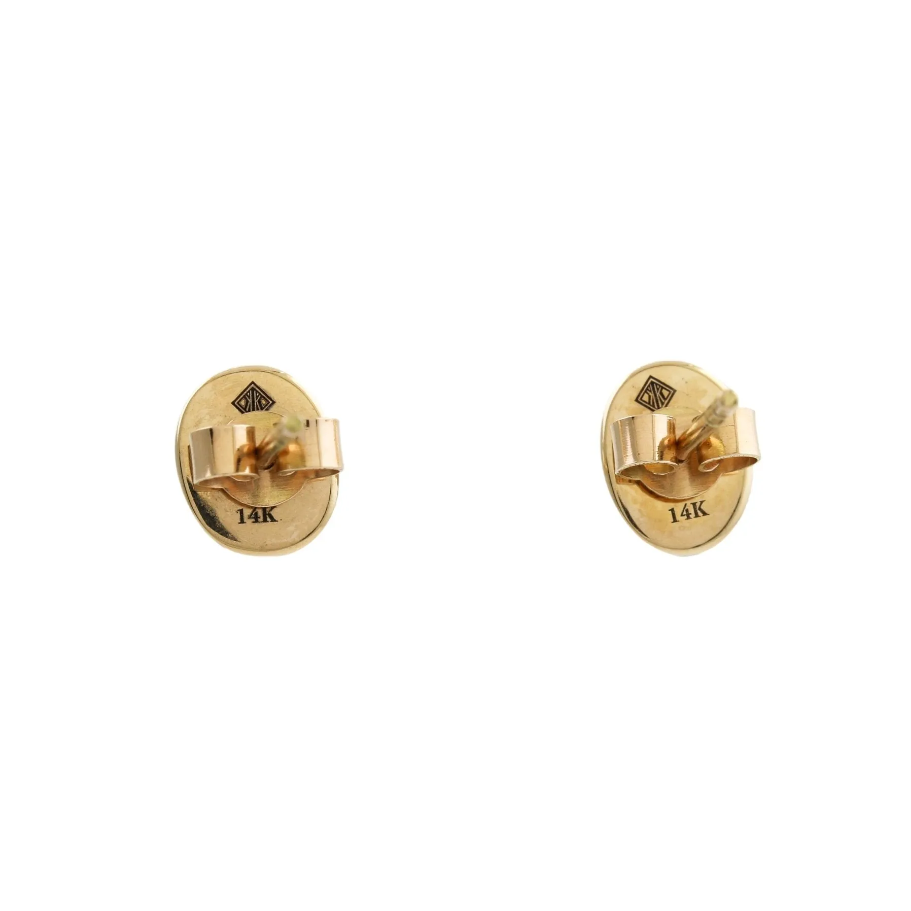 14k Gold Egyptian Turquoise Studs