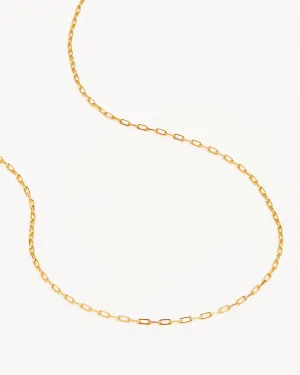 18k Gold Vermeil 18" Link Chain Necklace