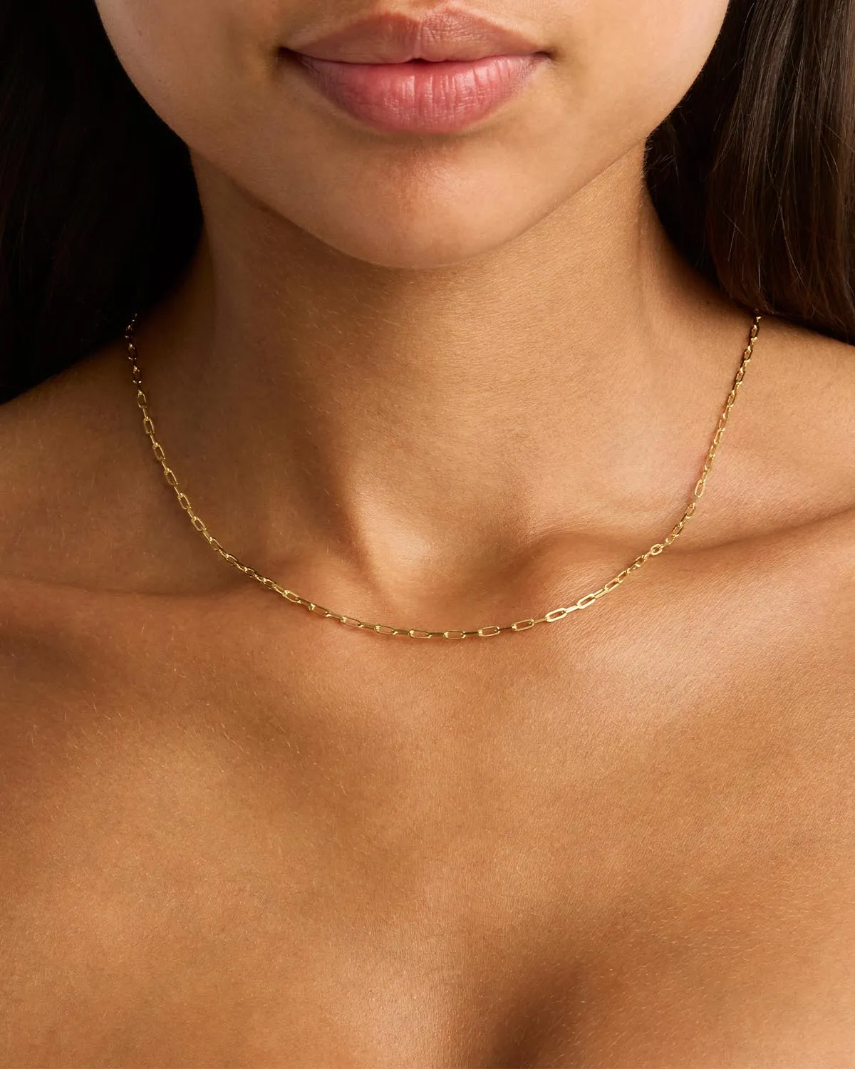 18k Gold Vermeil 18" Link Chain Necklace