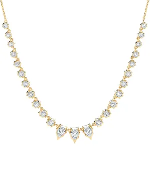 18k Yellow Gold Envoy Diamond Riviera Necklace