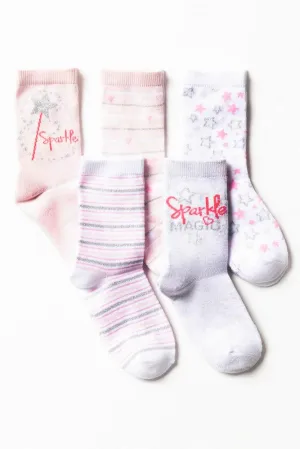 5 Pack Ice Cream Socks Cream