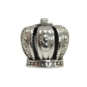 925 Silver Royal Crown Charm 2.9g Preowned