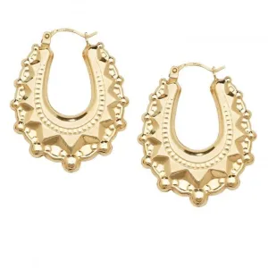 9ct Gold Creole Earrings ER407