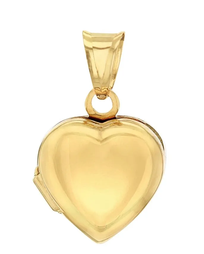 9ct Yellow Gold Plain Heart Locket- The Aoife