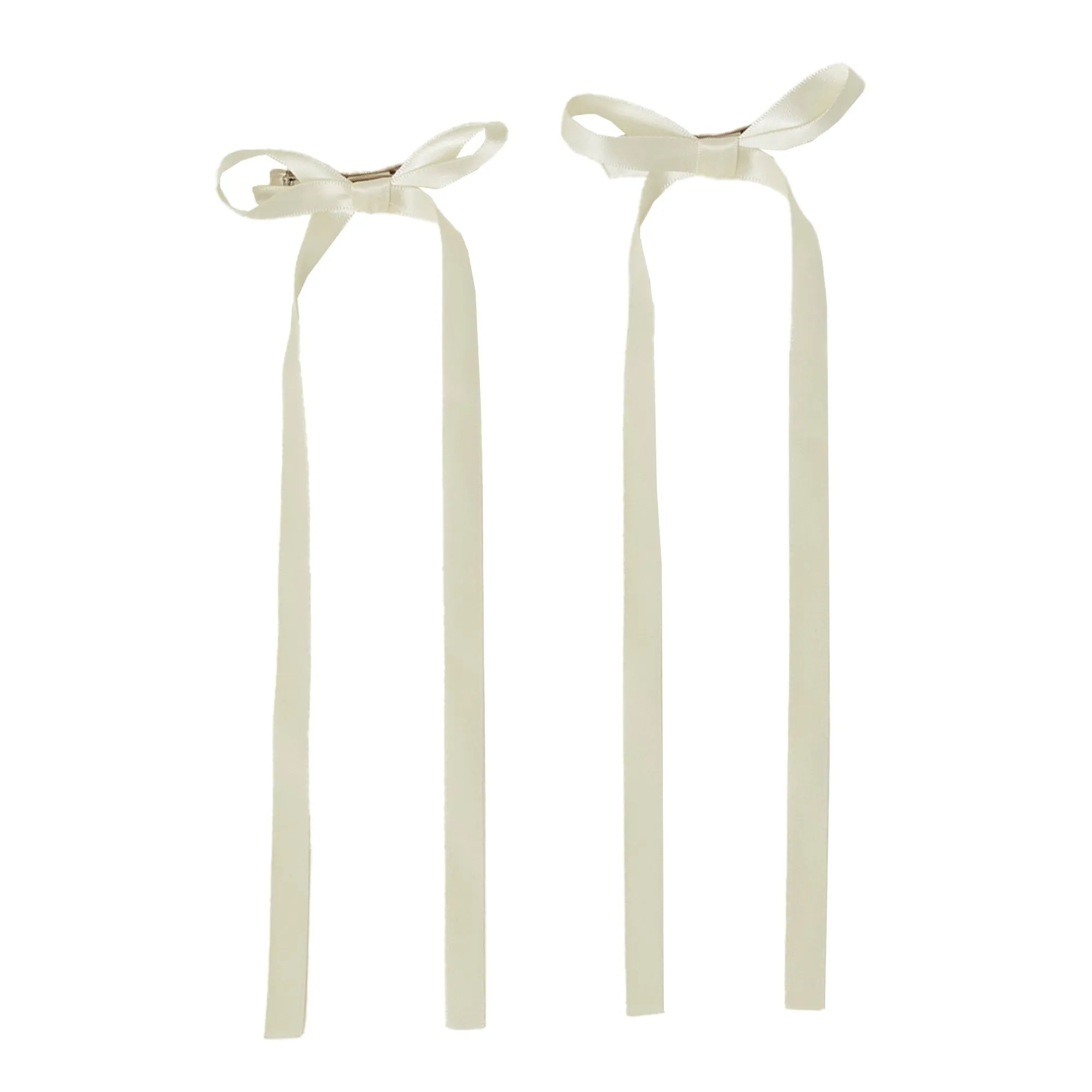 Accessorize London Women Cream Mini Bow Hair Clips Set Of 2