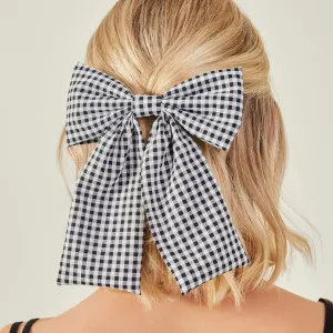 Accessorize London Women Multi Gingham Hair Bow