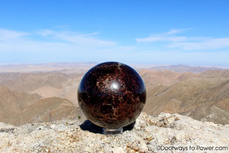 Almandine STAR GARNET Sphere 3.8" A   "Collectors Quality"