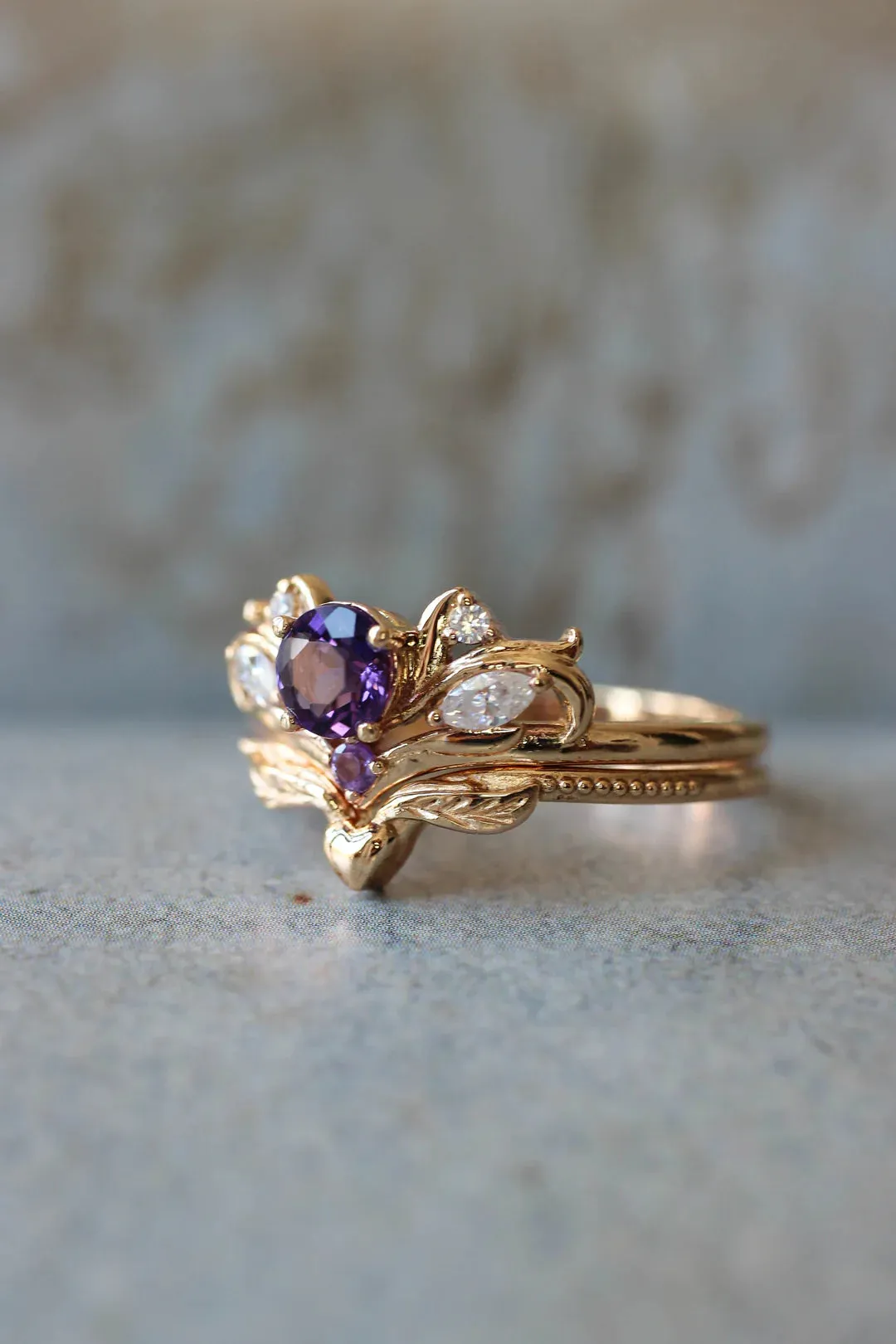 Amethyst Heaven 2 Set Ring