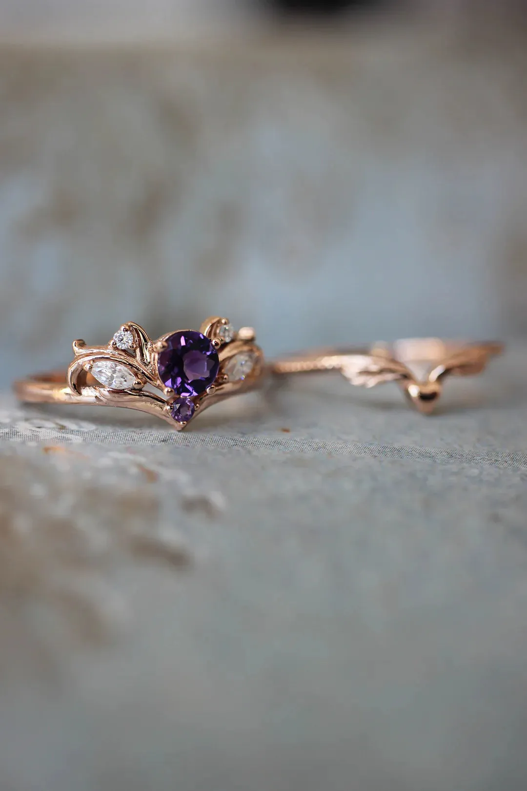 Amethyst Heaven 2 Set Ring