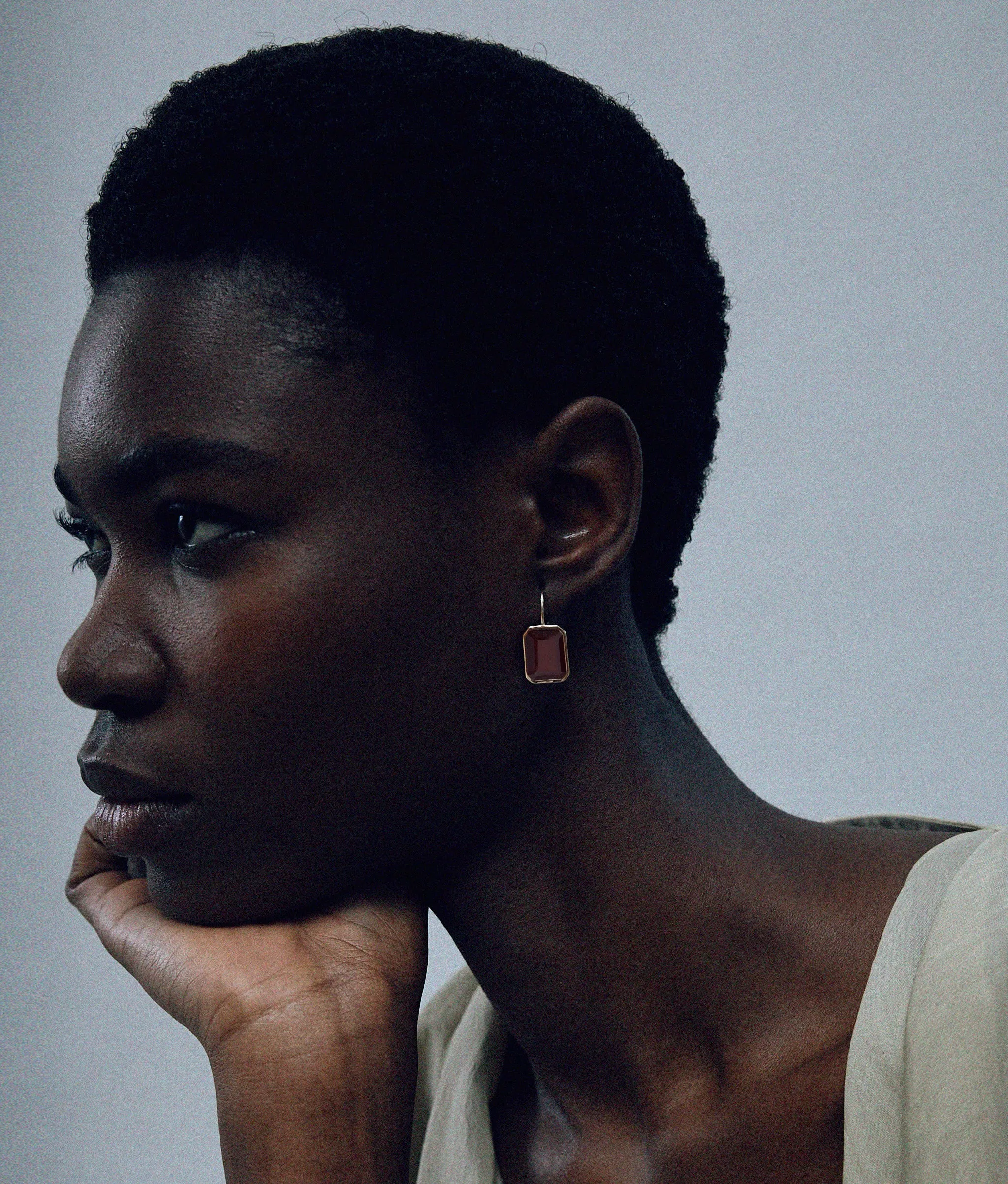 Aria Earrings in Hessonite Garnet