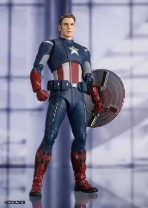 Avengers: Endgame S.H. Figuarts Action Figure Captain America Cap VS. Cap Edition 15 cm (Bandai Tamashii Nations)