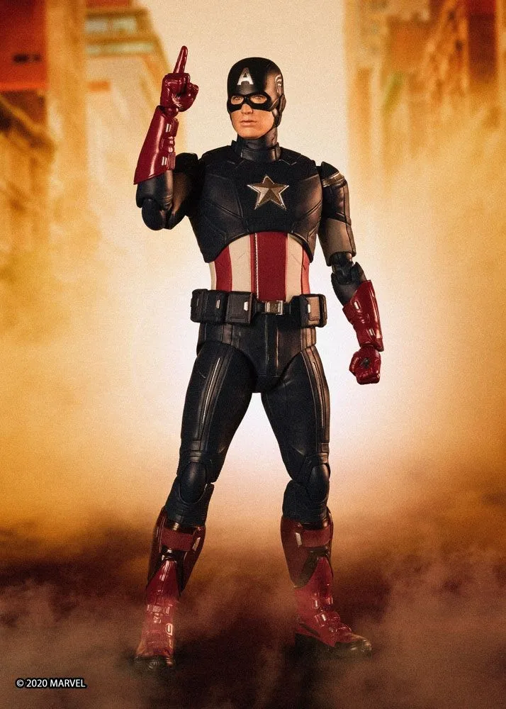 Avengers: Endgame S.H. Figuarts Action Figure Captain America Cap VS. Cap Edition 15 cm (Bandai Tamashii Nations)