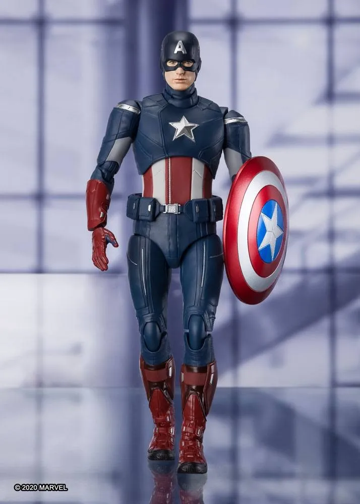 Avengers: Endgame S.H. Figuarts Action Figure Captain America Cap VS. Cap Edition 15 cm (Bandai Tamashii Nations)