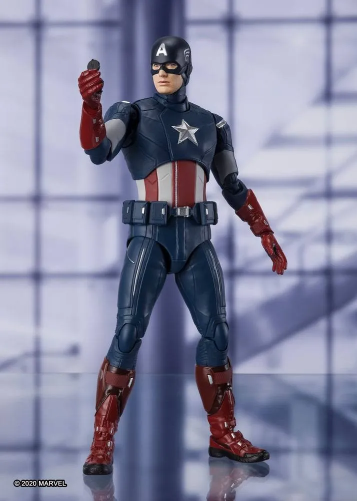 Avengers: Endgame S.H. Figuarts Action Figure Captain America Cap VS. Cap Edition 15 cm (Bandai Tamashii Nations)