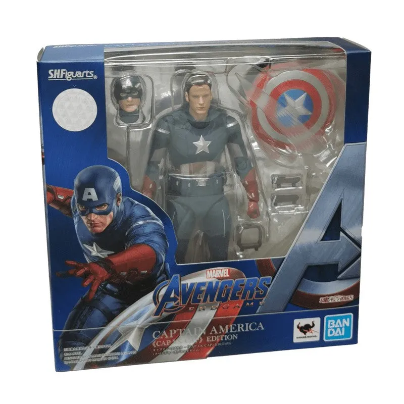 Avengers: Endgame S.H. Figuarts Action Figure Captain America Cap VS. Cap Edition 15 cm (Bandai Tamashii Nations)