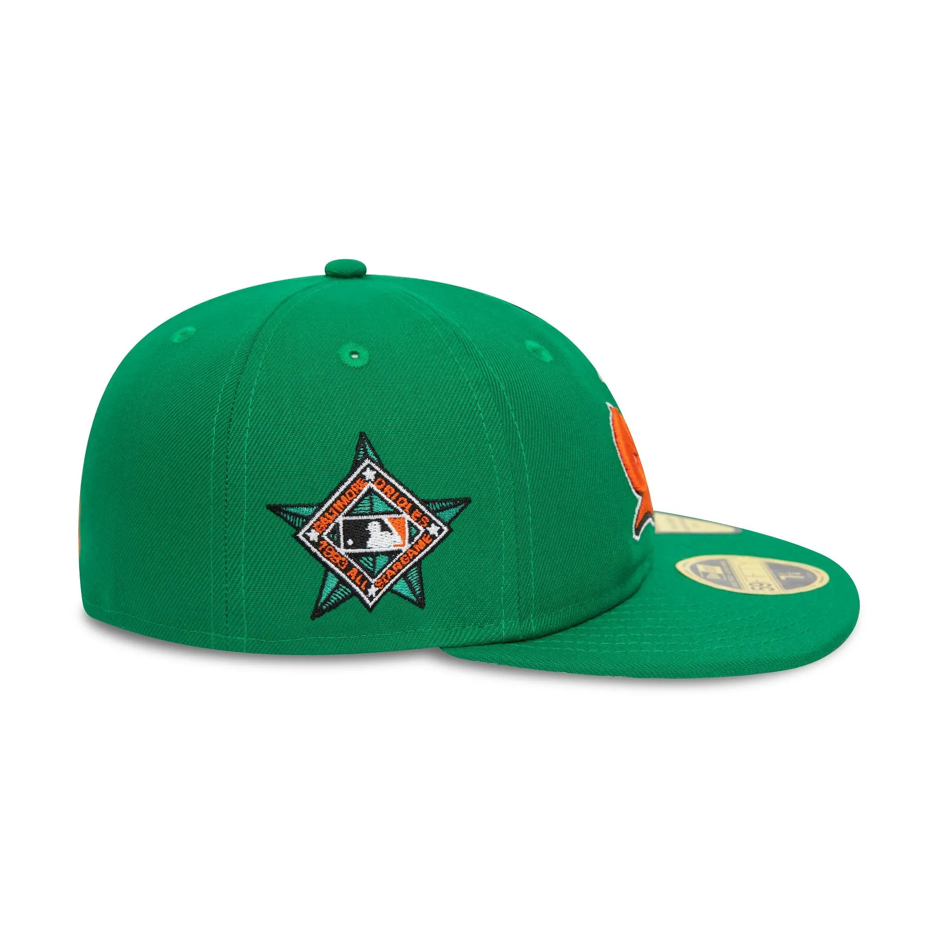 Baltimore Orioles MLB Cooperstown Pin Badge Green 59FIFTY Retro Crown Fitted Cap