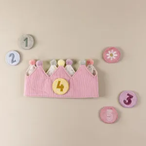 Birthday Crown with Numbers - Pink