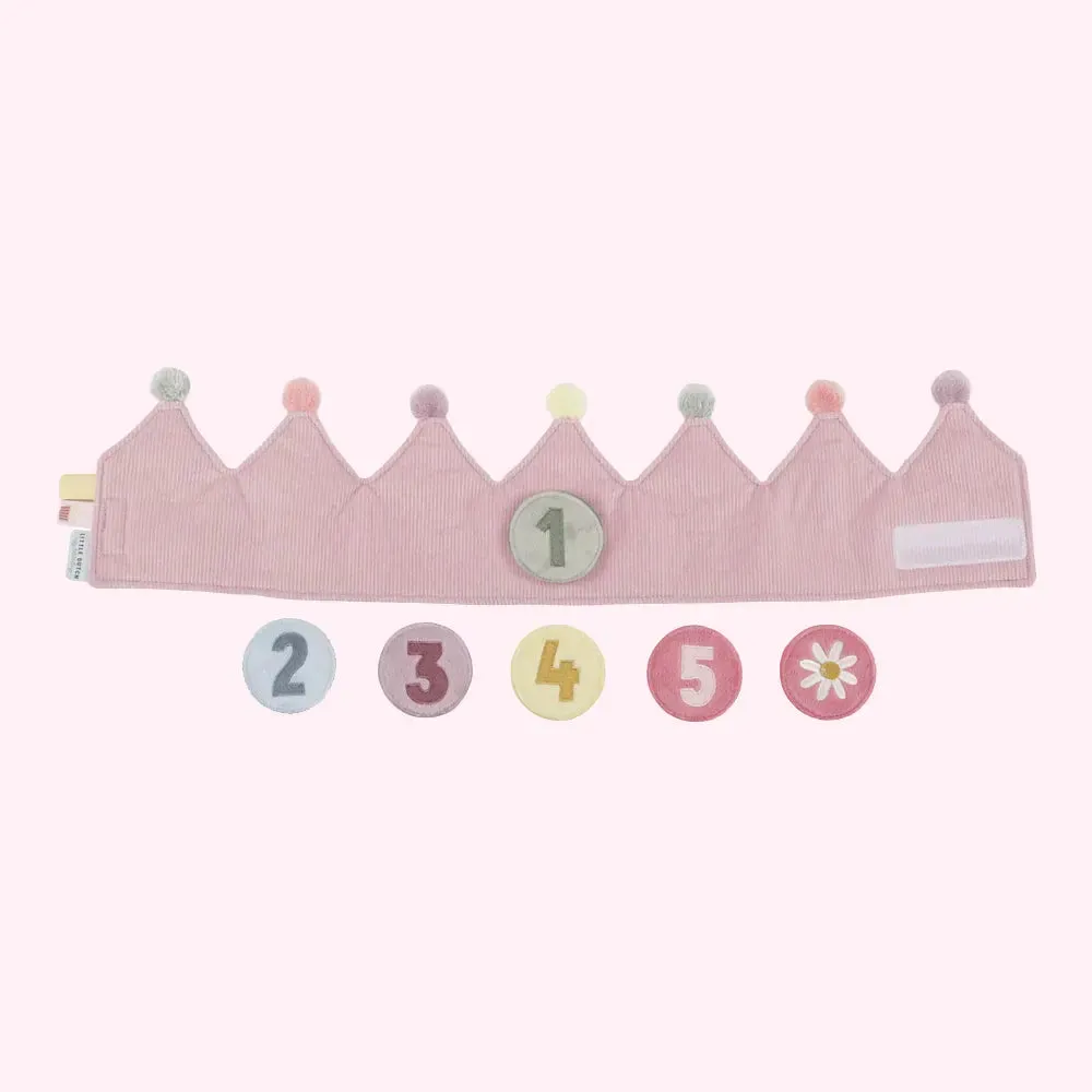 Birthday Crown with Numbers - Pink