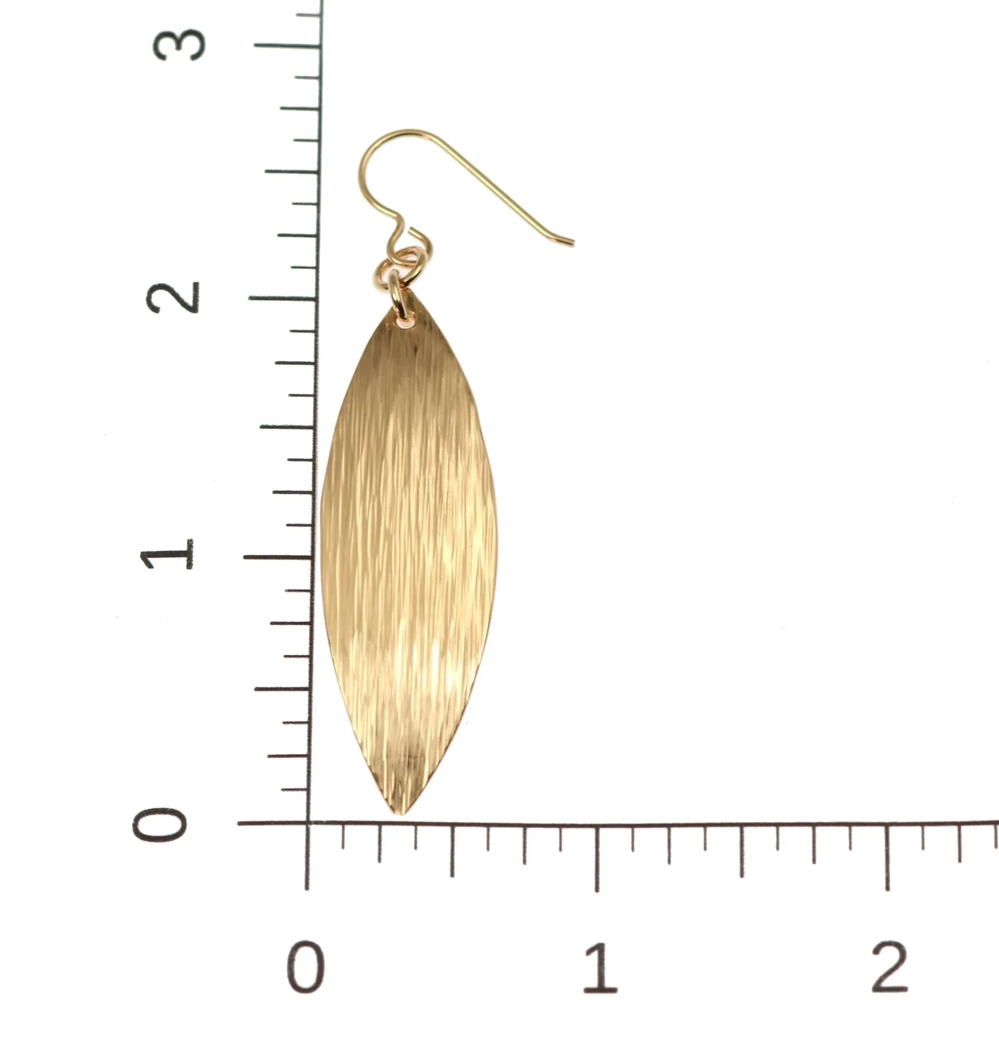 Bronze Bark Leaf Drop Earrings