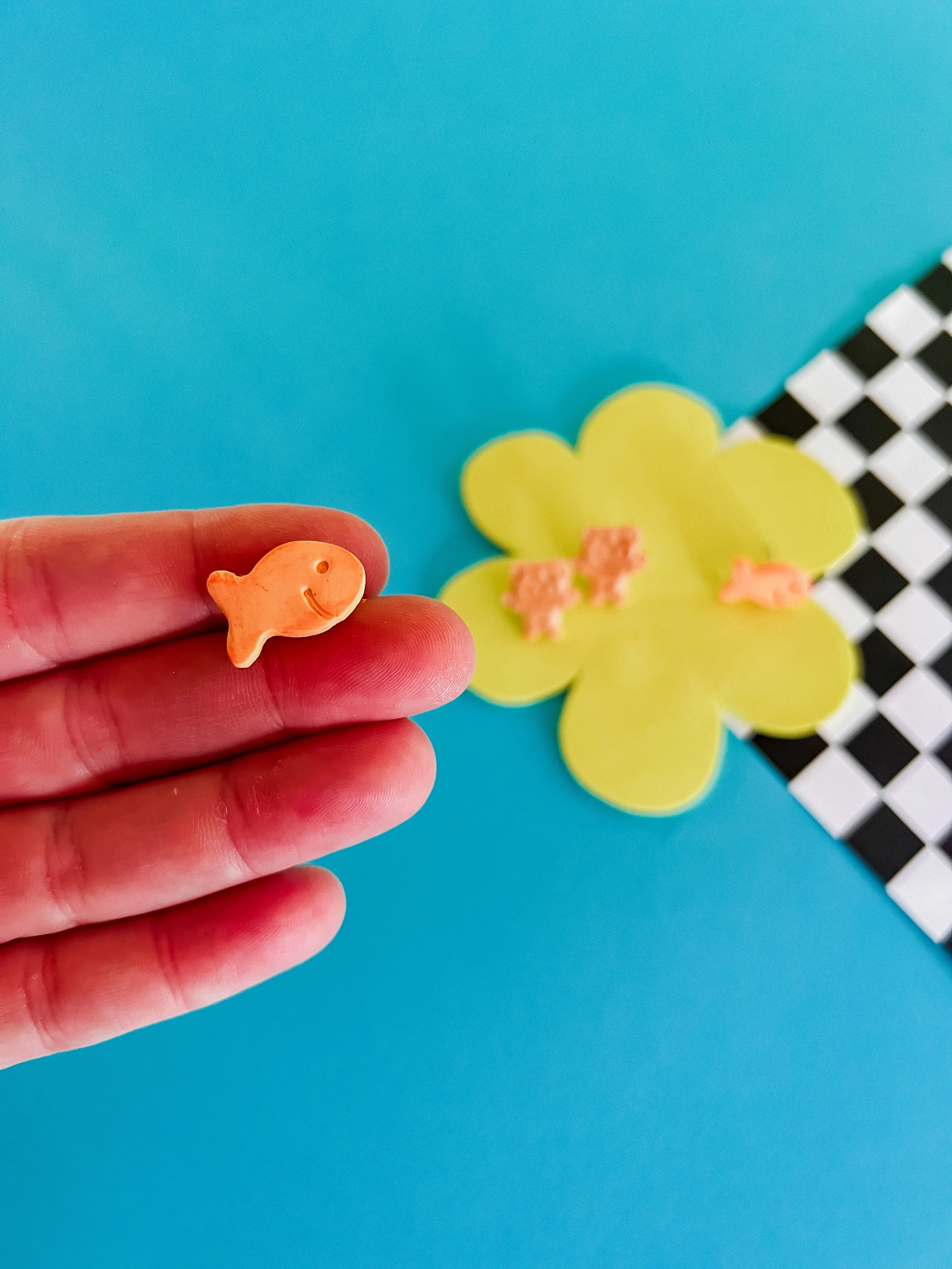 Cheddar and Teddy - Clay Earrings