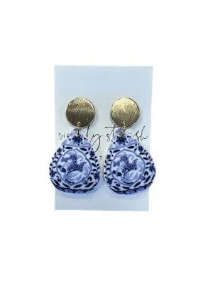 Chinoiseries Round Earrings