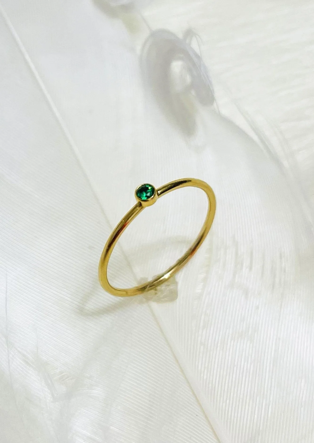 CHOLE | EMERALD GOLD RING