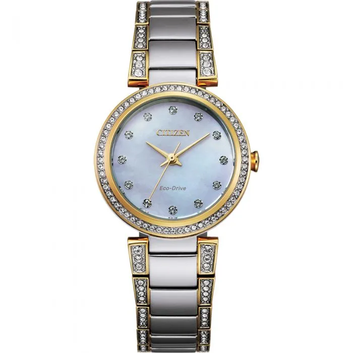 Citizen Eco-Drive Two Tone EM0844-58D Womens Watch