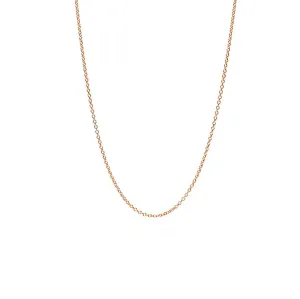 Classic Flat Oval Link Chain Sterling Silver or Gold Plated