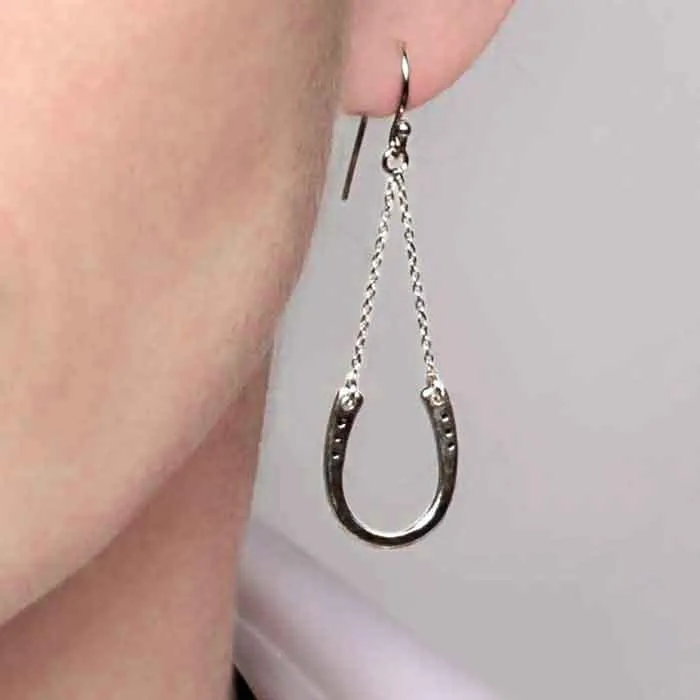 Classic Horseshoe Drop Earrings