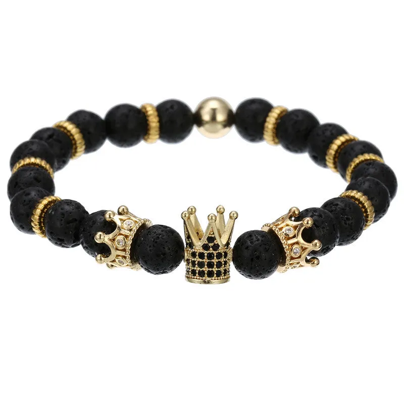 Crown hexagon bracelet