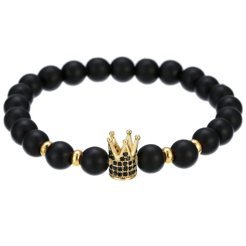 Crown hexagon bracelet