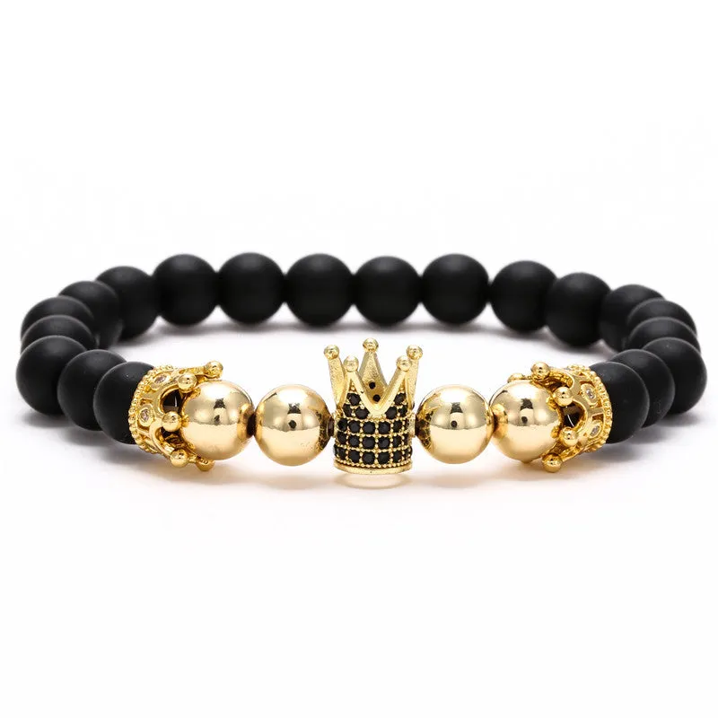 Crown hexagon bracelet