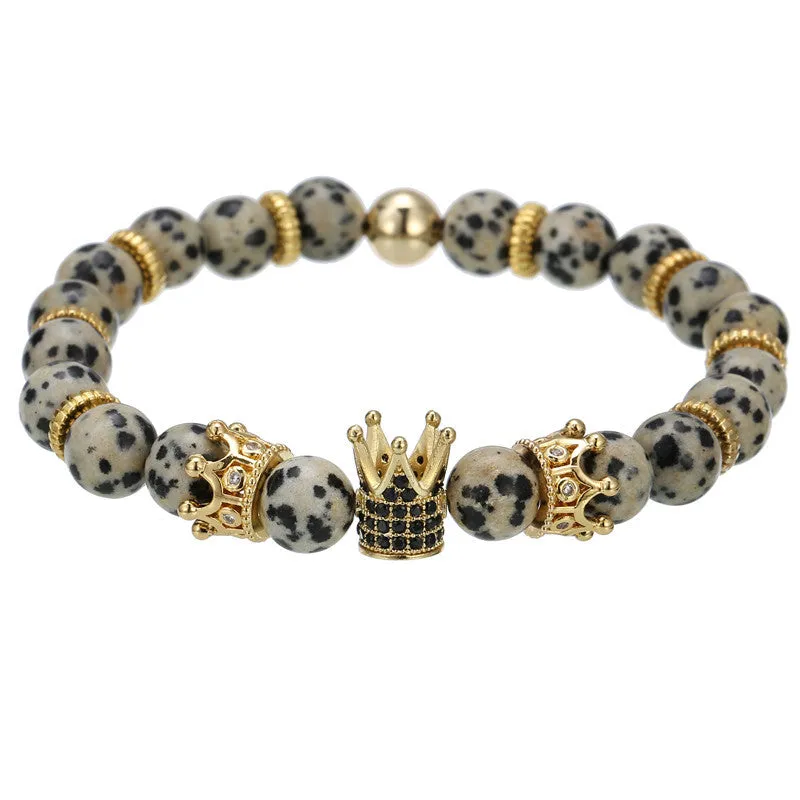 Crown hexagon bracelet