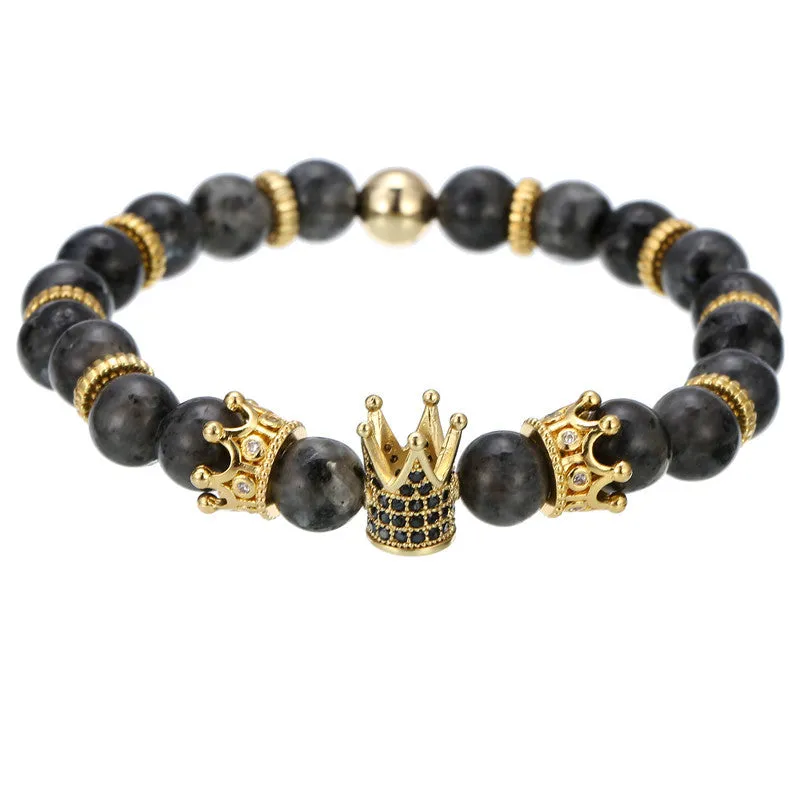 Crown hexagon bracelet