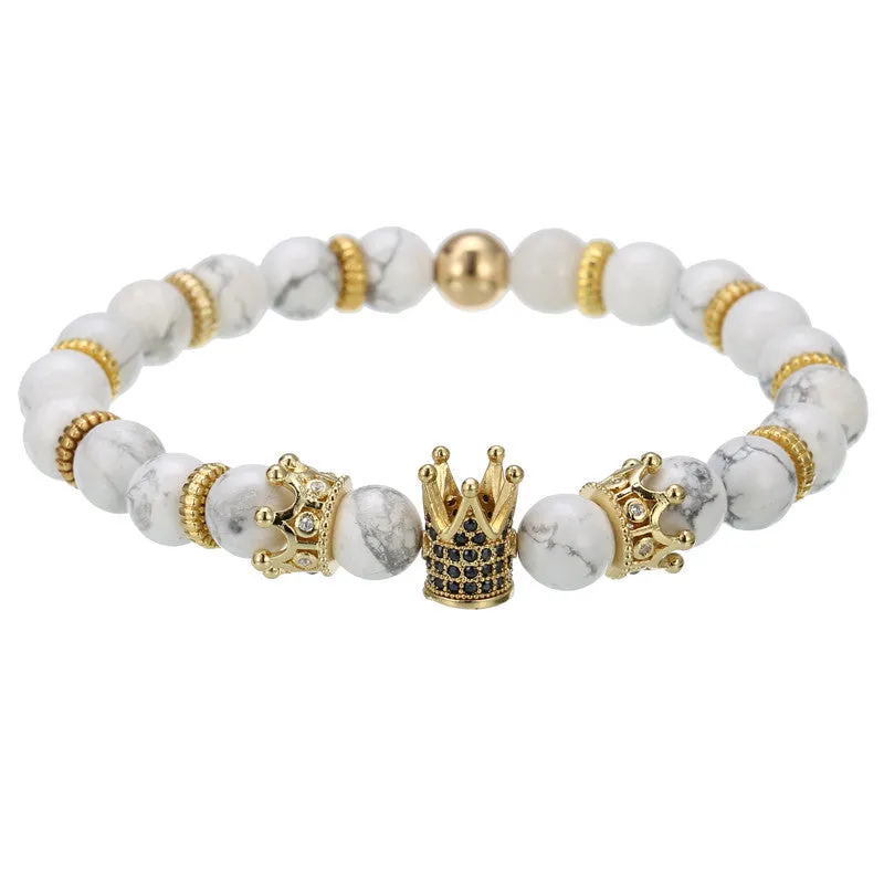 Crown hexagon bracelet