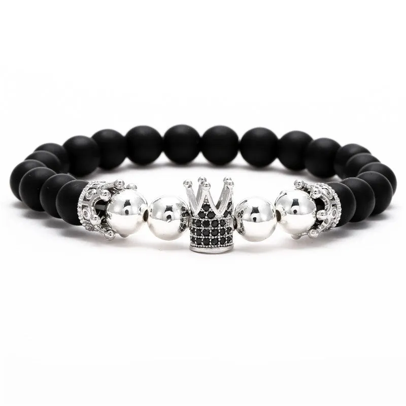 Crown hexagon bracelet