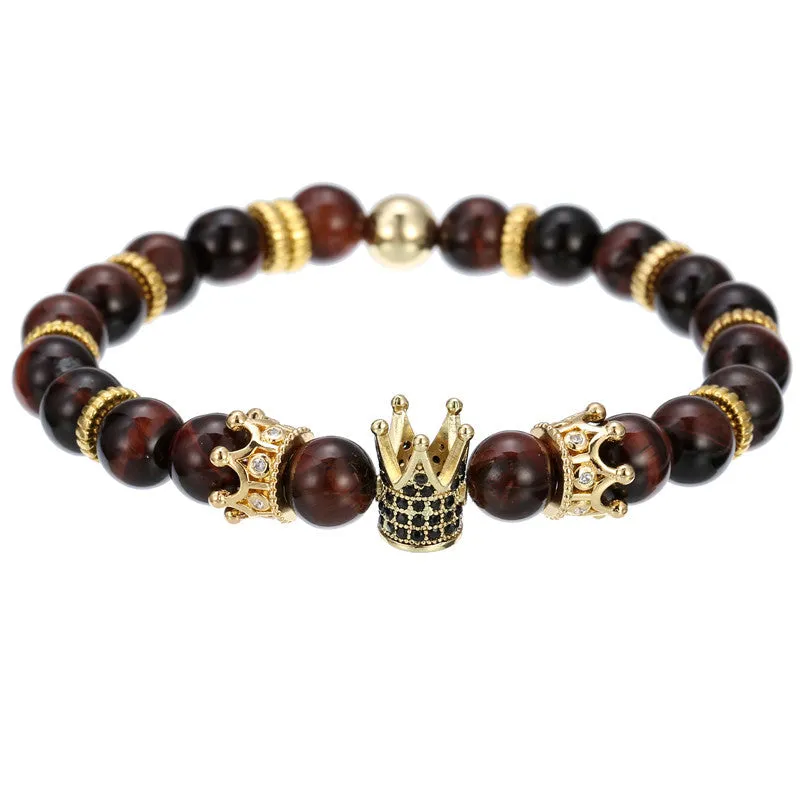 Crown hexagon bracelet