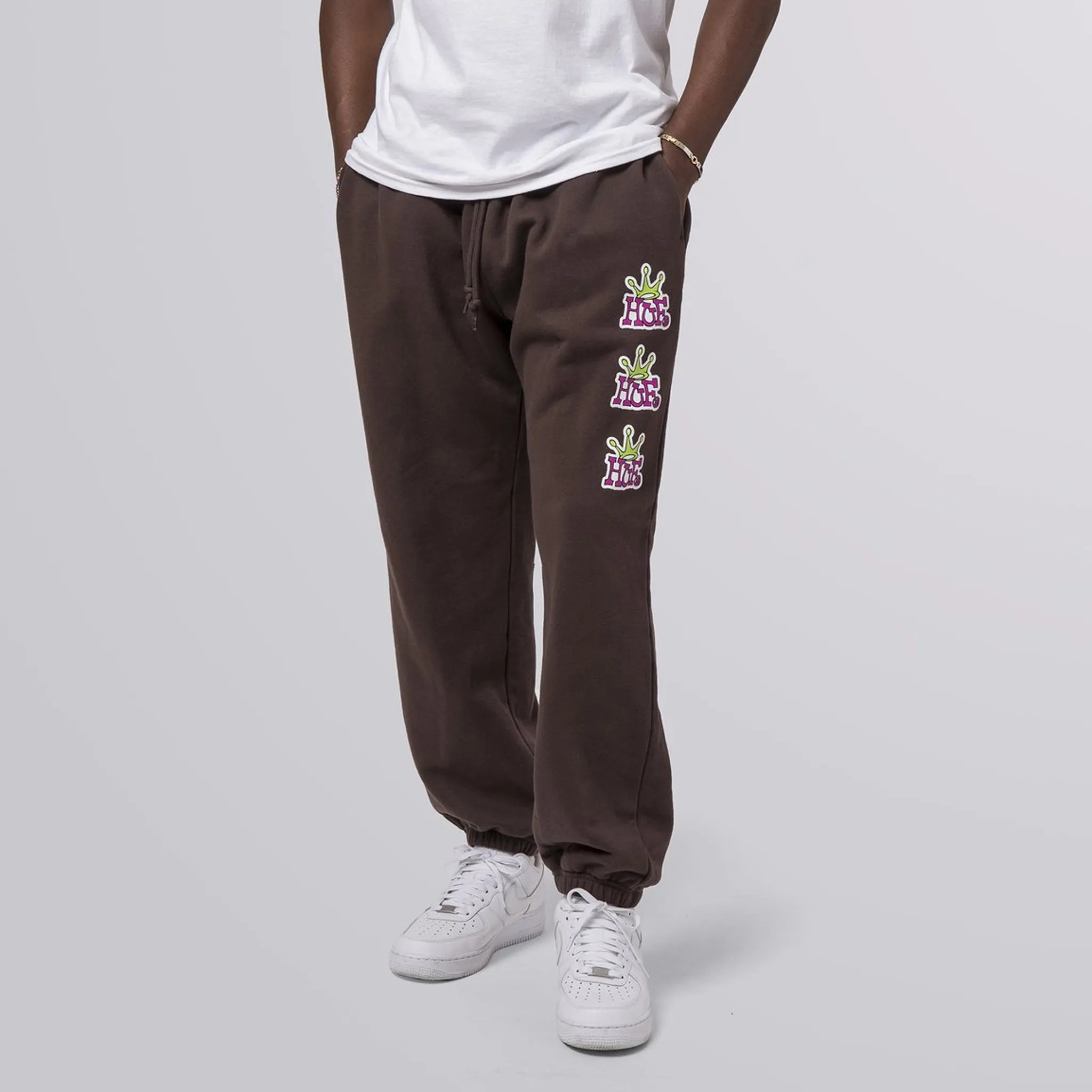 Crown Stack Fleece Pant (Brown)