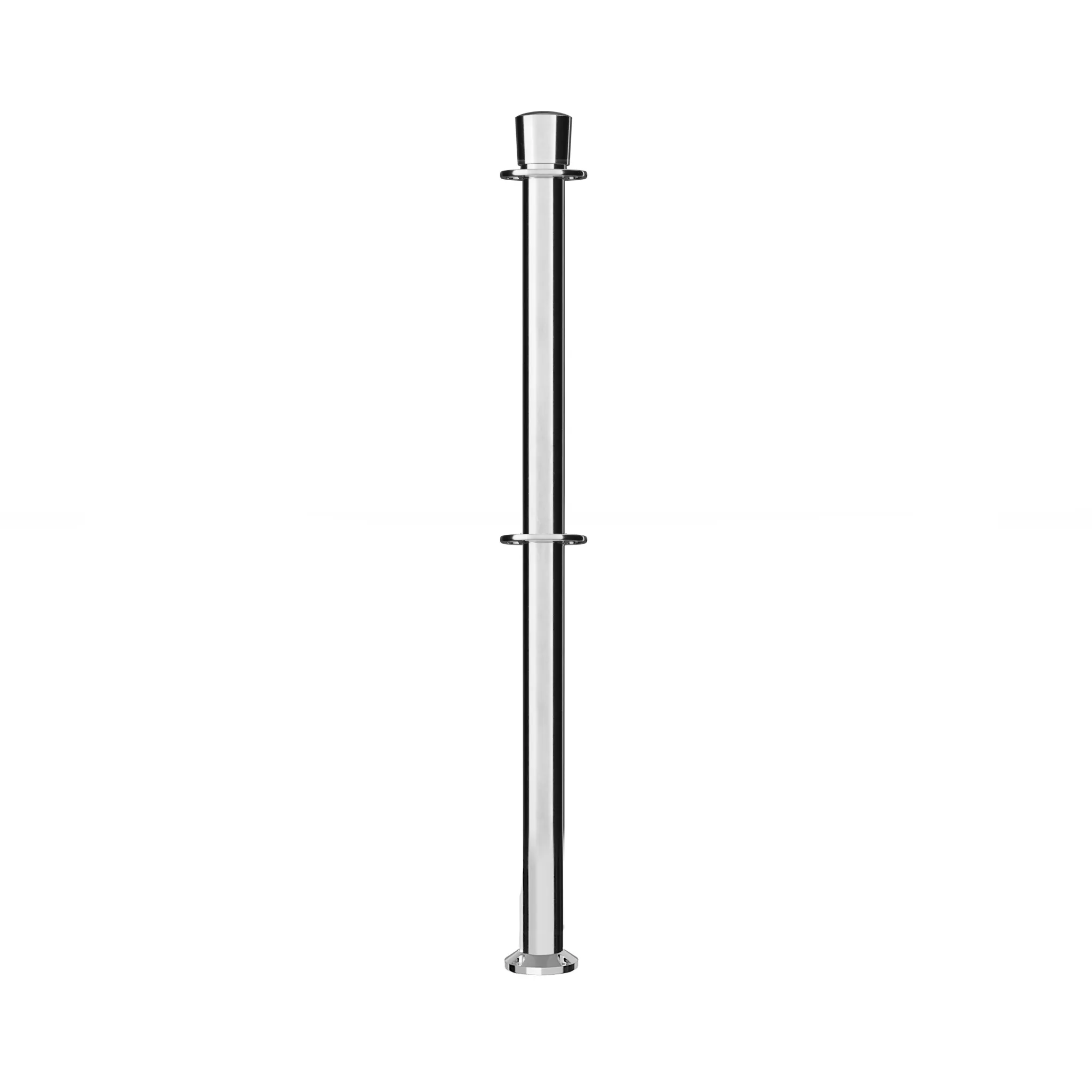 Crown Top Dual Rope Stanchion with Fixed Base - Montour Line CXLineDF