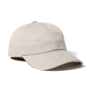 CURVED VISOR 6-PANEL HAT (Cream)