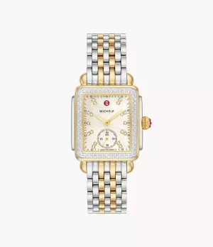 Deco Mid Two-Tone 18K Gold Diamond Watch MWW06V000123