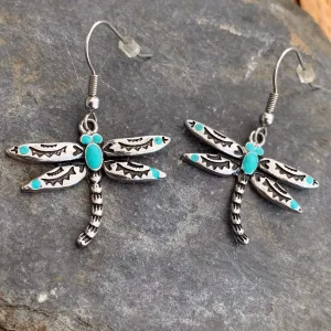 Dragonfly Turquoise Earrings SK2530E