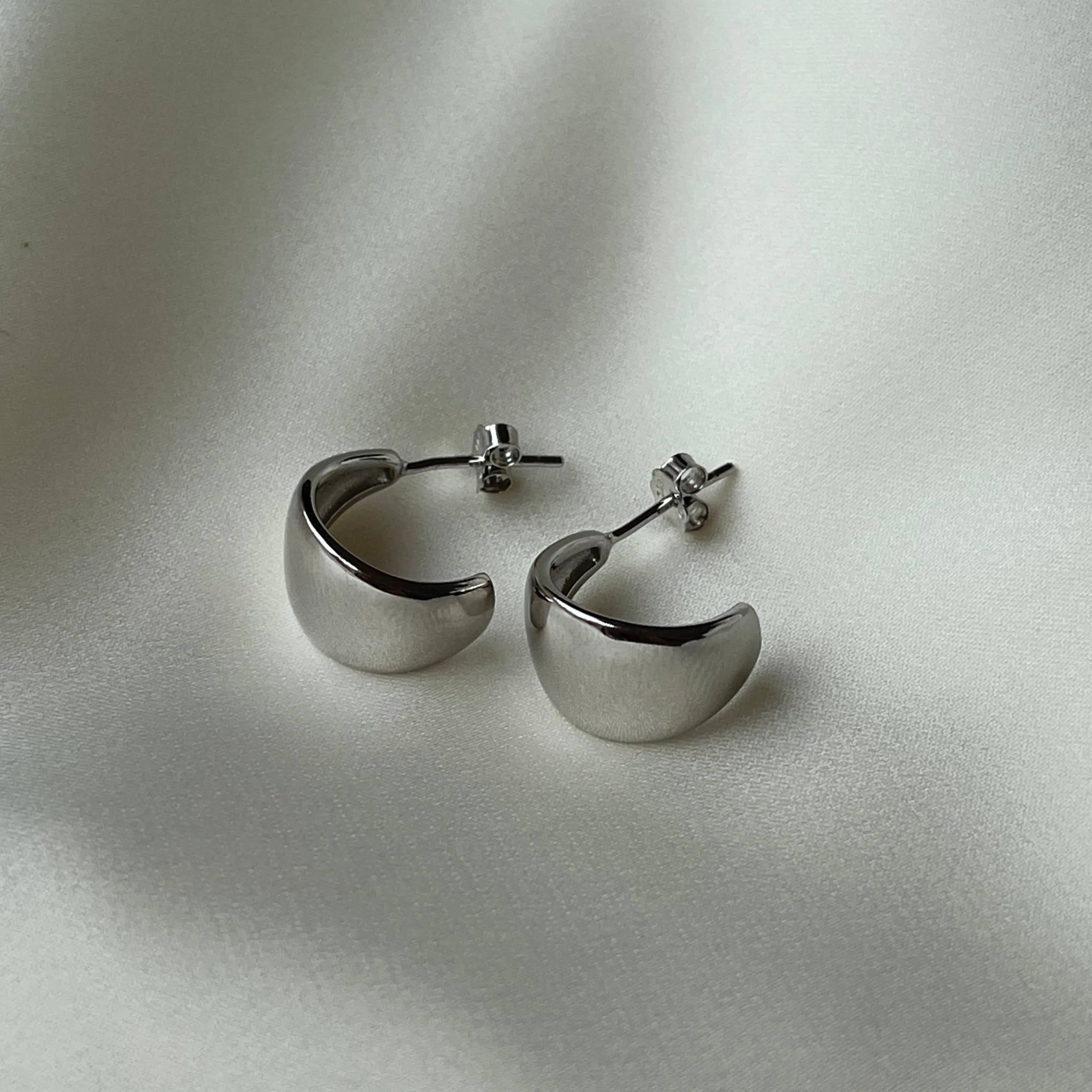 Earrrings "Dôme Hoops" Silver 925